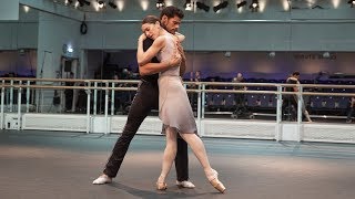 Marianela Nuñez and Thiago Soares of The Royal Ballet rehearse Winter Dreams – World Ballet Day 2018 [upl. by Leilani]