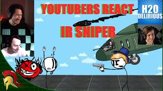 YouTubers React To IR Sniper Charles Losing Control  The Henry Stickmin Collection Completing TM [upl. by Dhaf642]