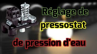 Réglage pressostat de pression deau [upl. by Broderic]