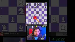 Oh no my Knight 😢chess chessgame chesscom hikaru hikarunakamura shorts short youtubeshorts [upl. by Ange394]