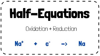 Half Equations  GCSE Chemistry Revision [upl. by Ennazor]