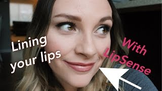 How to line you lips using LIPSENSE [upl. by Ayam924]