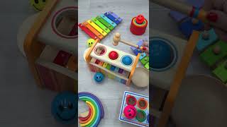 Wooden toy mallet 🔨 Balls and Xylophone relaxing dominogirl xylophone [upl. by Maryjo607]