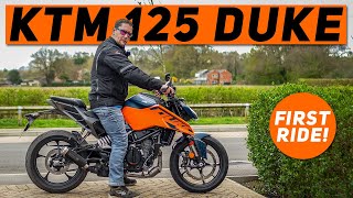 2024 KTM 125 Duke  First Ride Review [upl. by Eenej]