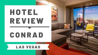 Hotel Review Conrad Las Vegas Resorts World [upl. by Sucramrej]