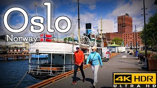 👣Walk with Me in Oslo  Harbour Promenade  4K HDR  June 2024👣 [upl. by Sly464]