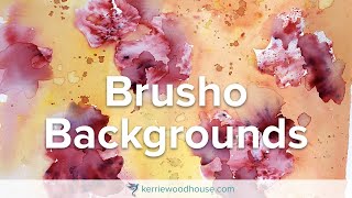 Brusho Backgrounds  Easy Techniques for Watercolour Backgrounds [upl. by Ardnaz]