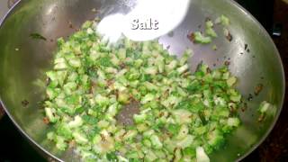 Pavakkai poriyal recipe in tamilpavakkai fry tamilபாவக்காய் பொறியல் [upl. by Notnirb]