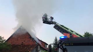 Kurzclip Hausbrand im Northeimer Ortsteil Edesheim [upl. by Canute280]