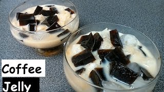 Coffee Jelly Recipe  Coffee Jelly Dessert [upl. by Ahsenid]