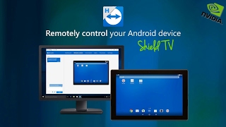 TeamViewer Remote Controlling Nvidia Shield TV with Full Android Nougat  APP SPOT [upl. by Billy]