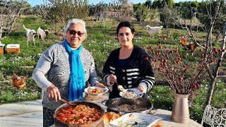 Baked Beans and Rice in the Village  Village Life [upl. by Hceicjow]