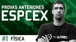 RESOLUÇÃO DE QUESTÕES DE FÍSICA DA ESPCEX 1  Prof Bruno José [upl. by Nautna]