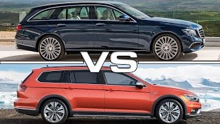 2017 Mercedes EClass Estate vs VW Passat Alltrack [upl. by Keese838]