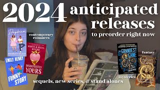 50 anticipated book releases to preorder right now for 2024📚💘✨ romance fantasy amp mystery books [upl. by Sivrad]