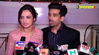 Sanaya Irani and Mohit Sehgal at DipikaShoaib Wedding Reception  SpotboyE [upl. by Naghem]