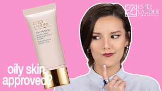 Estee Lauder The Mattifier Shine Control Perfecting Primer  Finisher Review 2 Day Wear Test [upl. by Oiluarb]