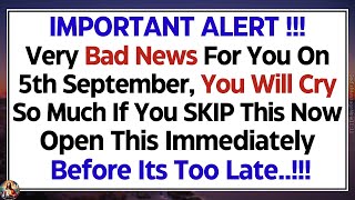 1111🛑God Says Important Alert Very Bad News For You Tomorrow Because✝️God Message Today For You [upl. by Harelda]