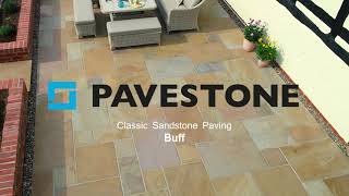 Pavestone Buff Classic Sandstone Patio Paving [upl. by Yvehc]