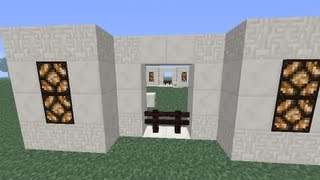 2x3 Seamless Automatic Fence Door Nice Looking amp Simple to Make  Minecraft [upl. by Olenta]