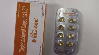 D vita 60k tablets uses in hindi d vita tablets price Dose sideeffects benefits d vita 60k [upl. by Etnomaj]