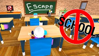 ROBLOX LETS PLAY ESCAPE FROM SCHOOL OBBY  RADIOJH GAMES [upl. by Atterehs]