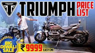 NEW 2022 All Triumph Bikes Complete Price List 🔥 Ft Trident 660 Rocket 3 GT amp Street TwinTriple 💥 [upl. by Dnomyaw401]