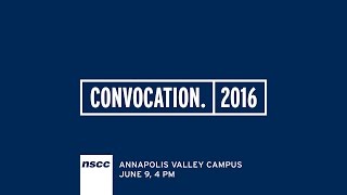 PeterBlair Mackinnon Nicholson  2016 Valedictorian NSCC Annapolis Valley Campus [upl. by Anderea]