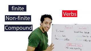 finite and nonfinite verbs  compound verbs شرح الأفعال [upl. by Tavy]