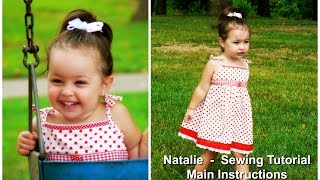 How to sew a Sun Dress  Sewing Tutorial  Sewing Pattern Natalie  Frocks amp Frolics [upl. by Aikcir217]