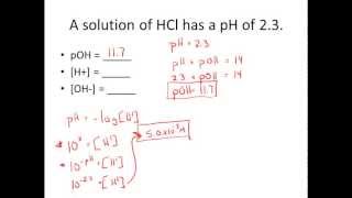 Given pH amp pOH Solve for H amp OH Practice Problems [upl. by Neirod]