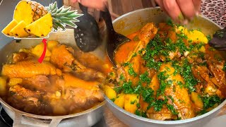 Pollo a la piña al estilo de Doña Viky [upl. by Eimac542]