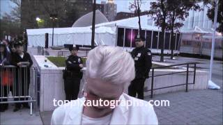 Sharon Gless  Signing Autographs at USA Network Upfronts in NYC [upl. by Whitten]