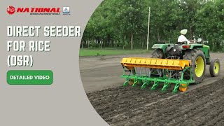 National Direct Seeder for Rice DSR English [upl. by Longmire]