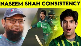 Saqlain mushtaq statement on Naseem shah  Current no 1 bowler in all format [upl. by Terzas]