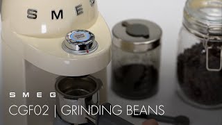 How to Use the Coffee Grinder  Smeg CGF01 amp CGF11 [upl. by Akemehc]