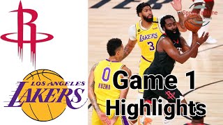 Rockets vs Lakers HIGHLIGHTS Full Game  NBA Playoff Game 1 [upl. by Hildagarde]