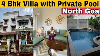 Olive Villa Goa  4 Bhk Villa with Private pool in North Goa  Luxury Villa in Goa [upl. by Eniamert]