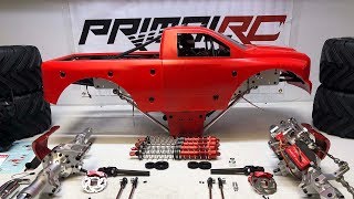 Primal RC Raminator Monster Truck Assembly  Part 1  Suspension amp Transmission [upl. by Ytsirk]