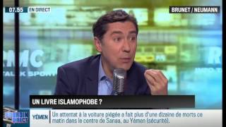 Brunet amp Neumann  Le livre de Michel Houellebecq estil islamophobe   0701 [upl. by Ahseiyt]