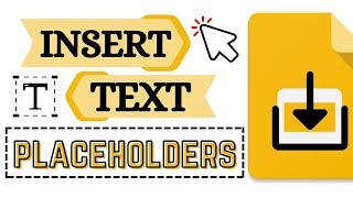 How to Insert Text Placeholders in Google Slides Create your Layout [upl. by Paluas]