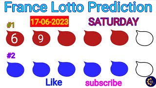 France Lotto Prediction For Saturday 17 June 2023  France Lotto Prediction [upl. by Ecirtam]