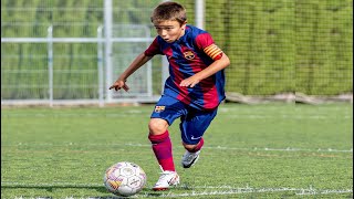 Pedrito Juárez 2324  Genius midfielder  Skills amp Assists  10 Years Old La Masía [upl. by Urina]