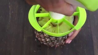 VIDEO REVIEW How fast is the Vacu Vin Pineapple Slicer amp Wedger [upl. by Mirth]