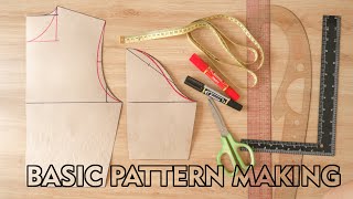 How To Make A Basic Bodice Pattern For Beginners [upl. by Ydur]