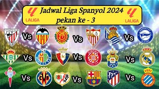 Jadwal Liga Spanyol 2024  Barcelona vs Rayo  Real Madrid vs Las palmas  Atletico vs Espanyol [upl. by Swaine]