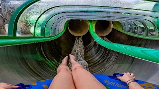 Amazing Steel WaterSlide at Bellewaerde Aquapark [upl. by Cosenza111]