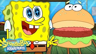 SpongeBobs CRAZIEST Krabby Patties Ever 🍔🤯  60 Minute Compilation  SpongeBobOfficial [upl. by Airla]