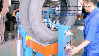 TBR inspection Spreader for truckbus tire retreading [upl. by Ahtrim]