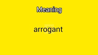 arrogant meaning in English amp Telugu  Googul Dictionary dictionary meanings telugu english [upl. by Pearman]